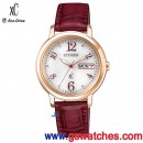 已完售,CITIZEN EW2422-12A(公司貨,保固2年):::日本製,xC 光動能,藍寶石鏡面,星期日期顯示,Hebe代言,EW242212A