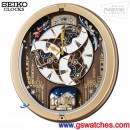 已完售,SEIKO QXM350G(公司貨,保固1年)喜樂天使:::SEIKO Hi-Fi音樂掛鐘(18首音樂),免運費,刷卡不加價,QXM-350G