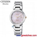 已完售,CITIZEN EW2506-81Y(公司貨,保固2年):::鈦金屬,Eco-Drive,光動能,時尚女錶,5氣壓防水,藍寶石鏡面,日期,EW250681Y
