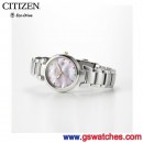 已完售,CITIZEN EW2506-81Y(公司貨,保固2年):::鈦金屬,Eco-Drive,光動能,時尚女錶,5氣壓防水,藍寶石鏡面,日期,EW250681Y