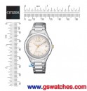 CITIZEN FE6124-85A(公司貨,保固2年):::Eco-Drive光動能,時尚女錶,日期顯示,母親節推薦款,刷卡或3期零利率,FE612485A