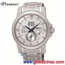 客訂商品,SEIKO SNP133J1(公司貨,保固2年):::日本製,PREMIER,7D48機芯,人動電能,萬年曆,藍寶石,日期,刷卡或3期零利率,7D48-0AR0S