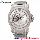 客訂商品,SEIKO SSA319J1(公司貨,保固2年):日本製,PREMIER,4R39機芯,Mechanical機械錶,自動上鍊兼手上鍊,藍寶石,面板簍空,24小時,刷卡,4R39-00P0S