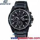 客訂商品,CASIO EFR-526BK-1A1VUDF(公司貨,保固1年):::EDIFICE,計時碼錶,日期,刷卡或3期零利率,EFR526BK