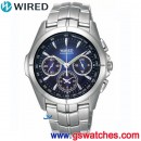 WIRED AL2017X(公司貨,保固1年):::WIRED Chronograph 7T11計時碼表系列[鈦金屬],免運費,刷卡不加價或3期零利率,AGBV187,7T11-X