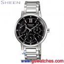 CASIO SHE-3028D-1AUDR(公司貨,保固1年):::Shee,Cruise Line奢華系列,日期,星期,24小時指針,刷卡不加價或3期零利率,SHE3028D
