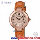 客訂商品,CASIO SHE-3051PGL-7AUDF(公司貨,保固1年):::Sheen,時尚女錶,日期,施華洛世奇水晶,刷卡不加價或3期零利率,SHE3051PGL