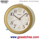SEIKO QHE172G(公司貨,保固1年):::SEIKO指針型鬧鐘,滑動式秒針,嗶嗶聲,燈光,鬧鈴響時燈光閃爍,刷卡不加價,QHE-172G