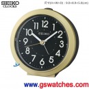 缺貨,SEIKO QHE174G(公司貨,保固1年):::SEIKO指針型鬧鐘,滑動式秒針,嗶嗶聲,貪睡,燈光,夜光,刷卡不加價,QHE-174G