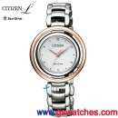 CITIZEN EM0668-83A(公司貨,保固2年):::CITIZEN L光動能,藍寶石鏡面,1顆天然鑽,刷卡或3期零利率,EM066883A