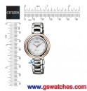 CITIZEN EM0668-83A(公司貨,保固2年):::CITIZEN L光動能,藍寶石鏡面,1顆天然鑽,刷卡或3期零利率,EM066883A