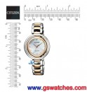 CITIZEN EM0666-89D(公司貨,保固2年):::CITIZEN L光動能,藍寶石鏡面,1顆天然鑽,白蝶貝面板,刷卡或3期零利率,EM066689D