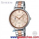 客訂商品,CASIO SHE-3054SPG-4AUDR(公司貨,保固1年):::Sheen,時尚女錶,多重指針,星期,日期,刷卡或3期零利率,SHE3054SPG