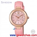 客訂商品,CASIO SHE-3051PGL-4AUDF(公司貨,保固1年):::Sheen,時尚女錶,日期,施華洛世奇水晶,刷卡不加價或3期零利率,SHE3051PGL