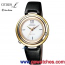 CITIZEN EM0656-15A(公司貨,保固2年):::CITIZEN L光動能,藍寶石鏡面,1顆天然鑽,刷卡或3期零利率,EM065615A