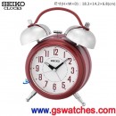 缺貨,SEIKO QHK051R(公司貨,保固1年):::SEIKO指針型鈴聲鬧鐘,滑動式秒針,鈴聲,貪睡,燈光,夜光,刷卡不加價,QHK-051R