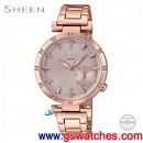 已完售,CASIO SHE-4051PG-4AUDF(公司貨,保固1年):::Sheen,時尚女錶,日期,刷卡或3期零利率,SHE4051PG