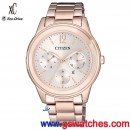 CITIZEN FD2064-59A(公司貨,保固2年):::日本製,xC,光動能,時尚女錶,星期日期顯示,藍寶石鏡面,刷卡或3期零利率,FD206459A