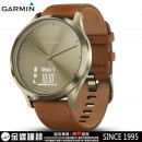已完售,GARMIN vivomove-hr-premium-gold典雅款-典雅復古金(小/中)(公司貨,保固1年):::指針智慧腕錶,步數,卡路里,距離,心率,熱血時間,vívomove