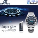 已完售,CASIO EQB-1000D-1ADR(公司貨,保固1年):EDIFICE,太陽能,Bluetooth,智慧藍牙指針錶款,碼錶,兩地時間,EQB1000D