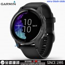 已完售,GARMIN venu-black-slate石墨黑(公司貨,保固1年):::GPS智慧腕錶,腕式心率,音樂儲存與播放,行動支付,Venu