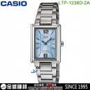 客訂商品,CASIO LTP-1238D-2A(公司貨,保固1年):::指針女錶,簡潔大方的三針設計,長方造型典雅時尚,強調都會優雅氣質,生活防水,刷卡或3期零利率,LTP1238D