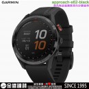 已完售,GARMIN approach-s62-black(公司貨,保固1年):::高爾夫GPS腕錶,黑色陶瓷錶圈暨黑色矽膠錶帶,approach s62