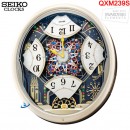 【金響鐘錶】現貨,SEIKO QXM239S(公司貨,保固1年)夏夜煙火:::SEIKO Doll Hi-Fi煙火掛鐘,6首Hi-Fi音樂,QXM-239S