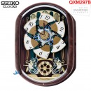 【金響鐘錶】現貨,SEIKO QXM297B(公司貨,保固1年)芭蕾仙子:::SEIKO Hi-Fi音樂掛鐘(12首音樂),QXM-297B