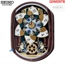 【金響鐘錶】現貨,SEIKO QXM297B(公司貨,保固1年)芭蕾仙子:::SEIKO Hi-Fi音樂掛鐘(12首音樂),QXM-297B