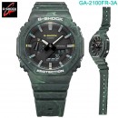 【金響鐘錶】現貨,CASIO GA-2100FR-3ADR(公司貨,保固1年):::G-SHOCK,指針數位,世界時間,碼錶,計時器,5組鬧鈴,GA-2100FR-3A,GA2100