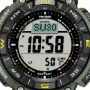【金響鐘錶】預購,CASIO PRG-340-3DR(公司貨,保固1年):::PRO TREK,太陽能專業登山錶,溫度,高度,氣壓,方位,PRG340