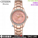 【金響鐘錶】預購,CITIZEN FE1252-82X(公司貨,保固2年):::Eco-Drive,光動能,時尚女錶,5氣壓防水,強化玻璃,日期顯示,J710機芯,FE125282X