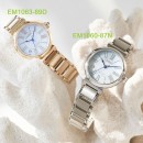 【金響鐘錶】預購,CITIZEN EM1060-87N(公司貨,保固2年):::CITIZEN L幸福鈴蘭,光動能,藍寶石鏡面,5顆鑽石,白蝶貝錶盤,時尚女錶,E031機芯,EM106087N