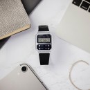 【金響鐘錶】現貨,CASIO A100WEF-1ADF(公司貨,保固1年):::經典電子錶,復古造型設計,1/100碼錶,鬧鈴,A-100WEF
