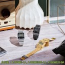 【金響鐘錶】預購,CASIO A100WEGG-1ADF(公司貨,保固1年):::經典電子錶,復古造型設計,1/100碼錶,鬧鈴,A-100WEGG